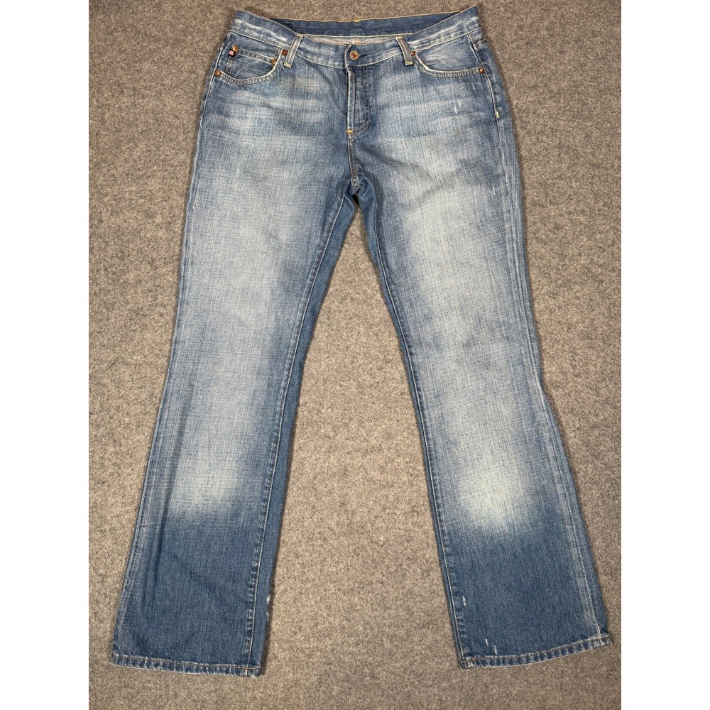 Polo Jeans Co Ralph Lauren Whitney Low Rise Bootcut Blue Denim Jeans Size 14